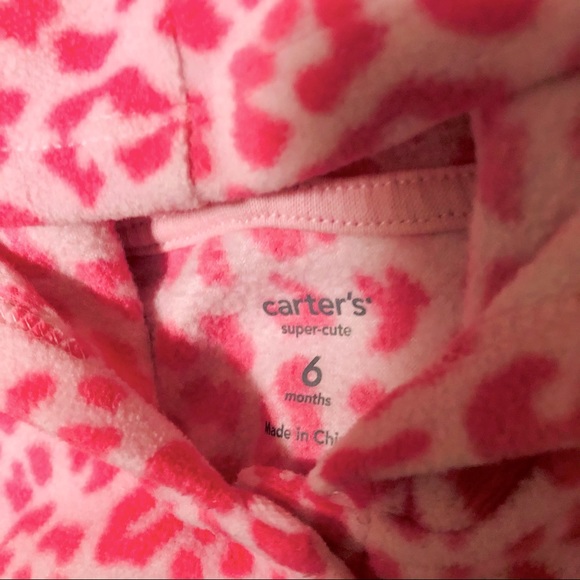 Carter’s Infant girl one piece sleepers/pajamas 3 are 6 months, 1 is 6-9 months - Picture 7 of 12